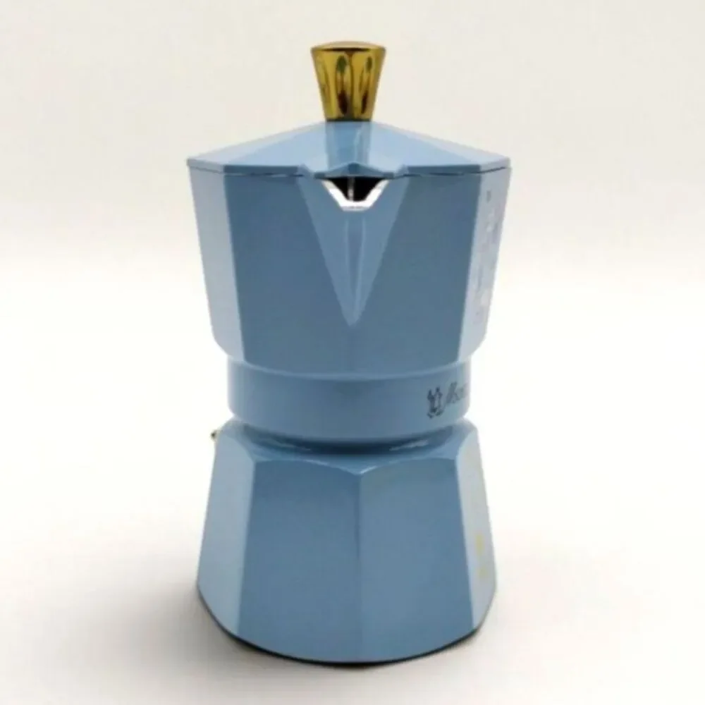 Bialetti Bridgerton Blue Moka Pot Italian Coffee Maker Stovetop Espresso Maker